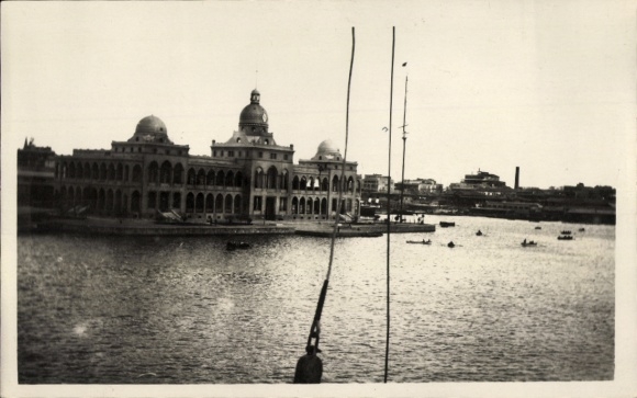 Photo: Postcard Port Said, Egypt, Suez Canal Company administration building
