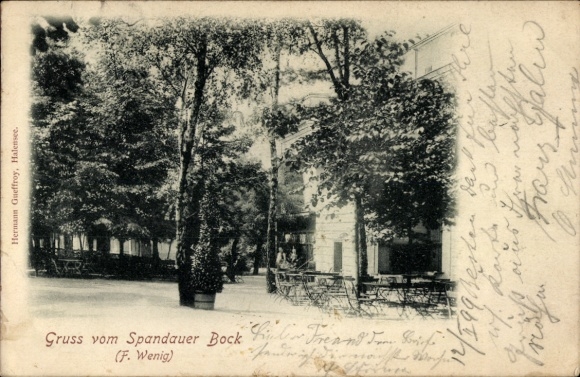 Berlin Spandau, Greetings from the Spandau Goat, F. Wenig, Terrace, Exterior view