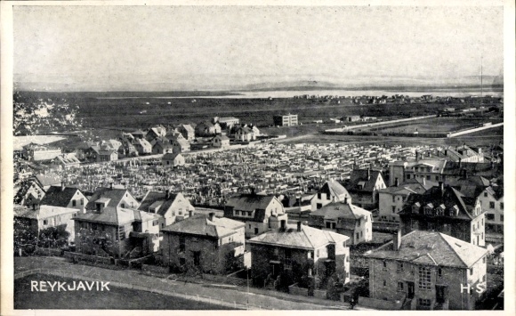 Postcard Reykjavík Iceland, general view