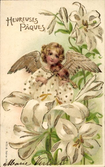 Easter commemorative coin, angel with violin