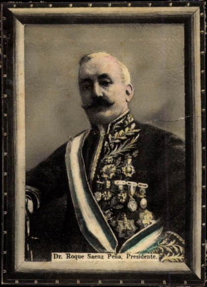 Photo Argentina, Dr. Roque Saenz Pena, President