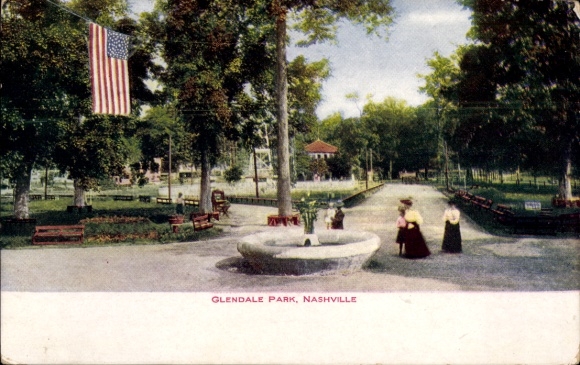 Postcard Nashville Tennessee USA, Glendale Park