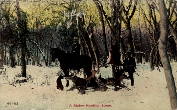 PC Maine USA, Hunting Scene