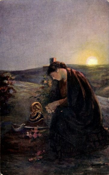 Artist Postcard Martinikova, M., The sun has never set without rising again