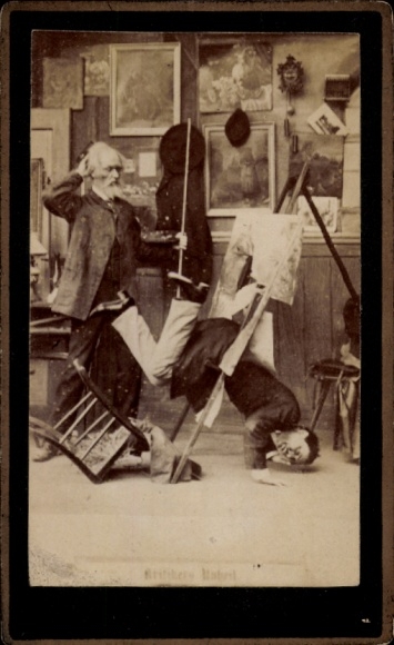 CdV Two Critics in the Studio, Painting, Critical Verdict