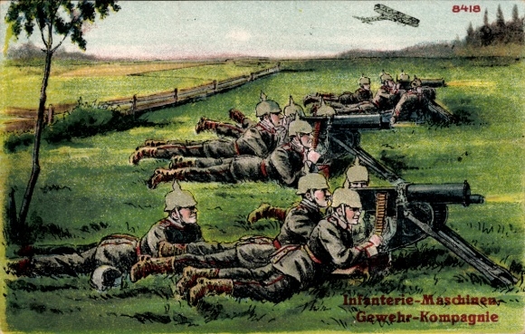 Postcard Infantry Machine Gun Company, BB&OL 8418