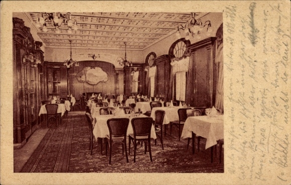 Postcard Berlin Tiergarten, Weinstuben Kempinski, Mosel-Saal