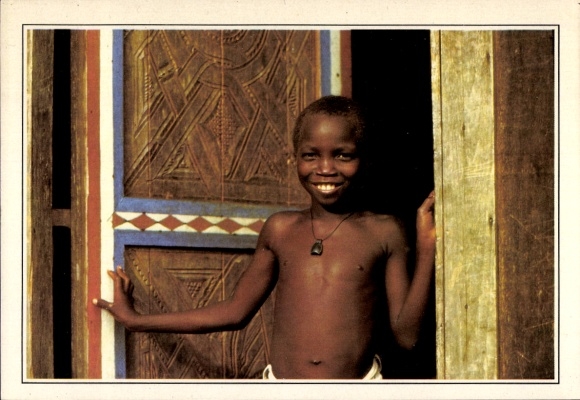 Postcard French Guiana, Guyana, Maroni Region, local boy