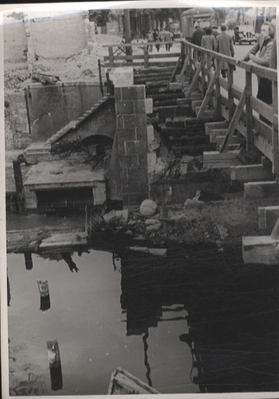 Original photo Berlin Oberschöneweide, Stubenrauch Bridge, around 1947