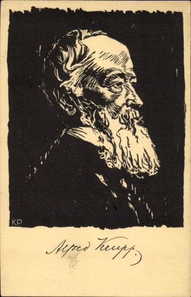 Artist Postcard portrait Alfred Krupp.