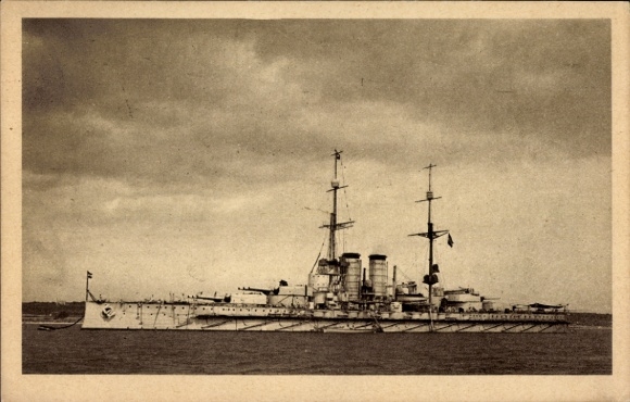 Postcard KuK-Marine, battleship SMS Tegetthoff