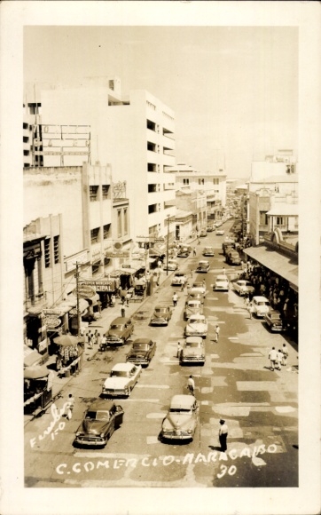 Photo Postcard Maracaibo Venezuela, street, cars