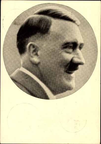 Postcard Führer and Reich Chancellor Adolf Hitler, Portrait, Men of the Time No. 91