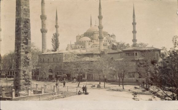Postcard Constantinople Istanbul Türkiye, Sultan Ahmed Mosque