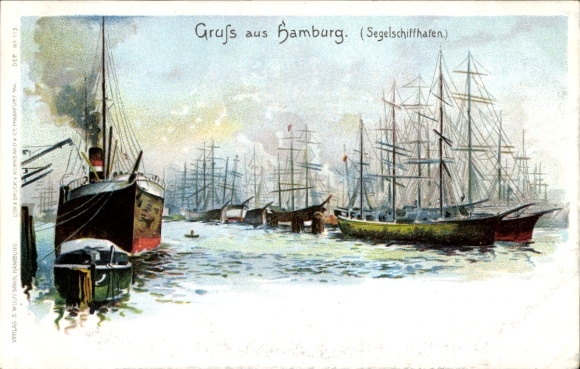 Hamburg Mitte Old Town, Sailing Ship Harbor, Forest of Masts