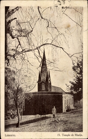 Postcard Basutoland Lesotho, Temple de Morija