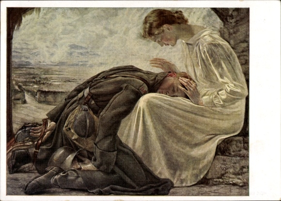 Artist Postcard Bühler, Hans Adolf, Homecoming, HDK No. 136