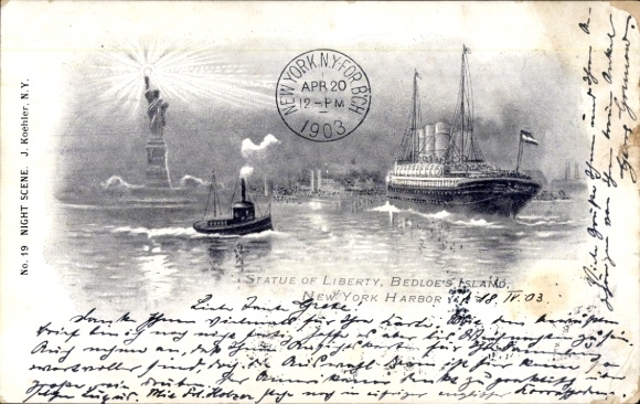 PC New York City USA, Statue of Liberty, Harbor