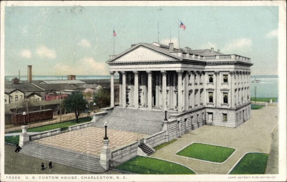 Postcard Charleston South Carolina United States, US Customs