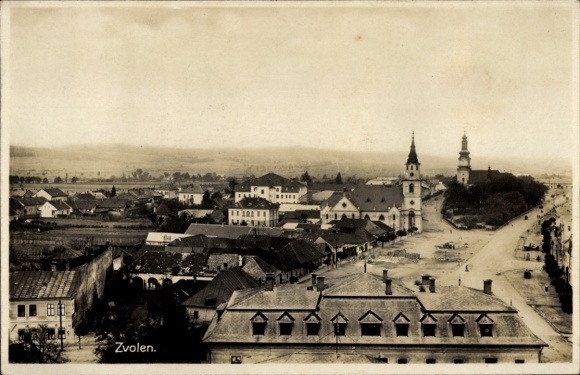 Postcard Zvolen Altsohl Slovakia, overall view