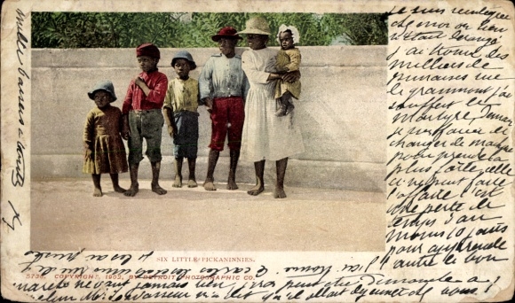 PC Washington DC USA, Six Little Pickaninnies, portrait