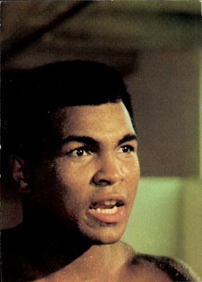 Photo of boxer Muhammad Ali, portrait