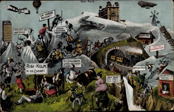 Postcard Rigi Kulm Kanton Schwyz, in the future