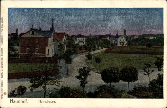 Luna Postcard Naunhof in the district of Leipzig, Hainstrasse