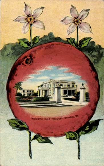 Passepartout PC Coronado California USA, Residence of JD Spreckles