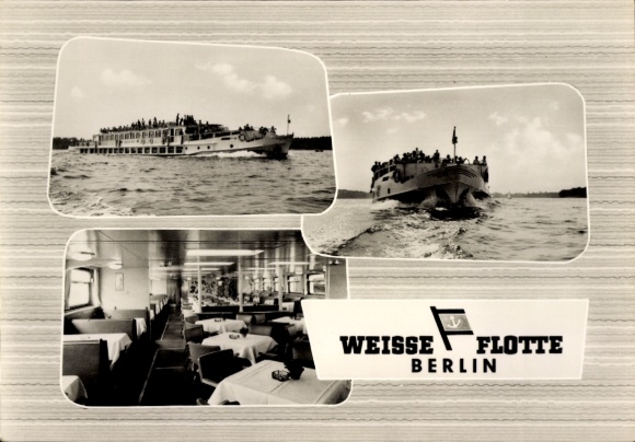 Berlin Köpenick, White Fleet, Müggelsee, Dining Salon, Salon Steamer