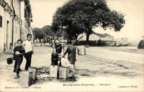 Postcard Saigon Cochinchine Vietnam, Boulevard Charner