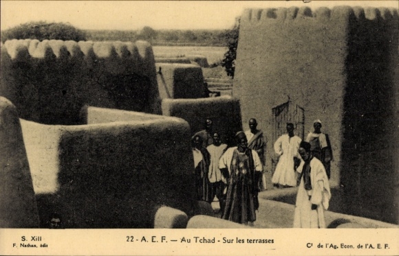 Postcard Tchad Tchad, On the Terraces