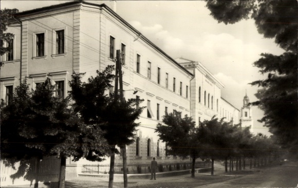 Postcard Keszthely Kesthell Hungary, Academy Building