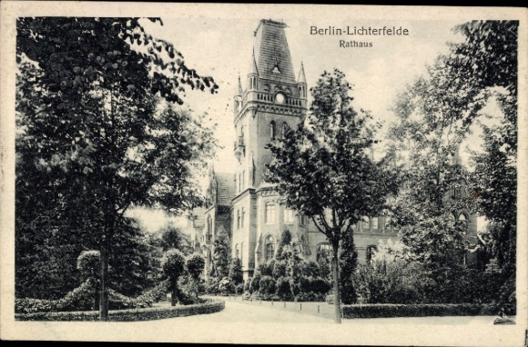 AK Berlin Steglitz Lichterfelde, Town Hall