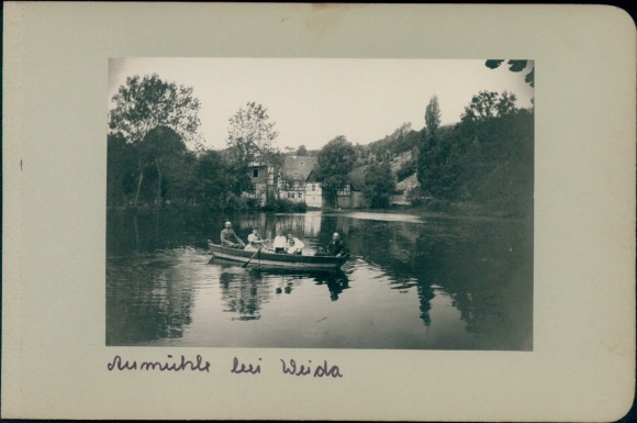 Photo Weida in Thuringia, Aumühle, boat