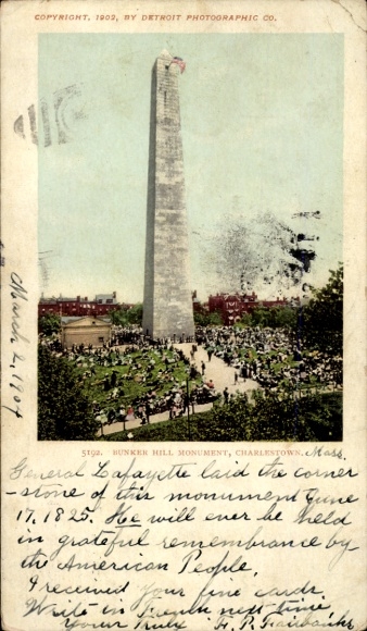 PC Charlestown Boston Massachusetts USA, Bunker Hill Monument