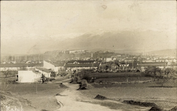 Photo Postcard Skopje Üsküb Macedonia, general view