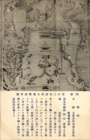 City map Postcard Japan, town view