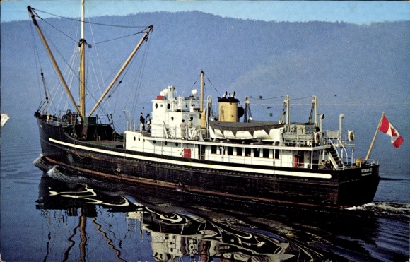 Postcard Port Alberni British Columbia, MV Uchuck III, Nootka Sound