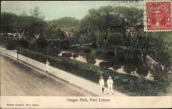 Postcard Limon Costa Rica, Vargas Park