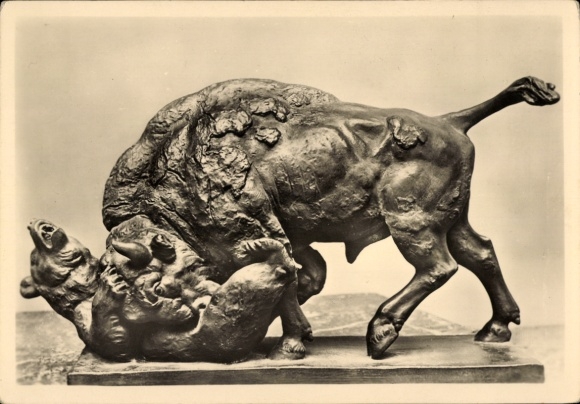Artwork by Emil Manz, Bison and Bear, HDK 539