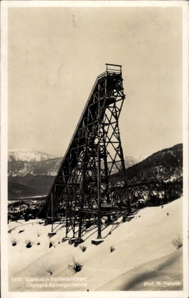 Garmisch-Partenkirchen in Upper Bavaria, Olympic ski jump