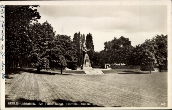 Berlin Steglitz Lichterfelde, Am Teltow-Kanal, Lilienthal Monument