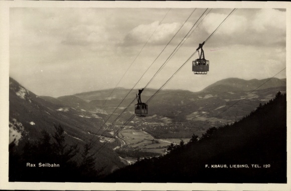 Lower Austria Chamber, Rax cable car