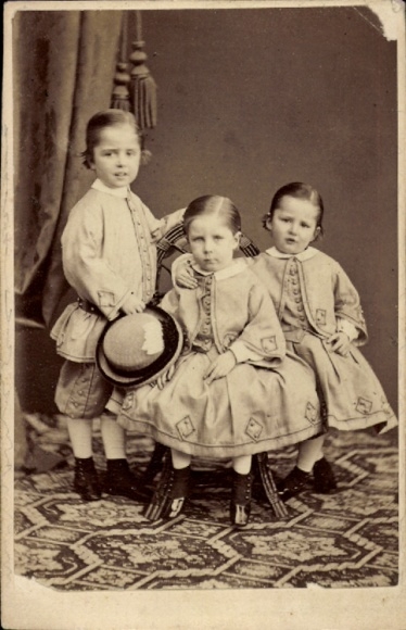 CdV Swedish nobility, child portrait, Gustav V