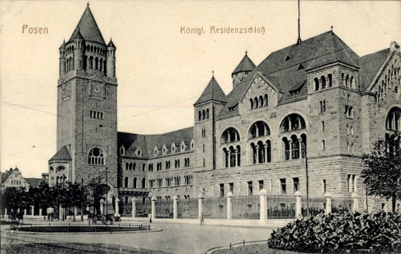 Postcard Poznań Posen, Royal Palace, Architecture