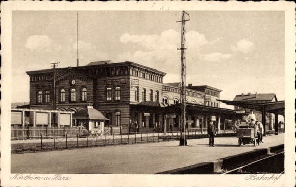 Northeim am Harz, train station, track side