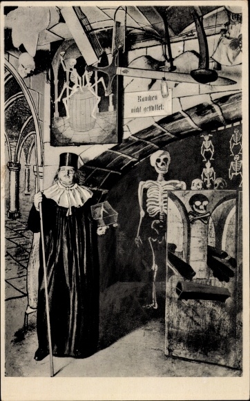 Postcard Dresden Altstadt, Josephus Linke, the original with the big clock, founder of the museum