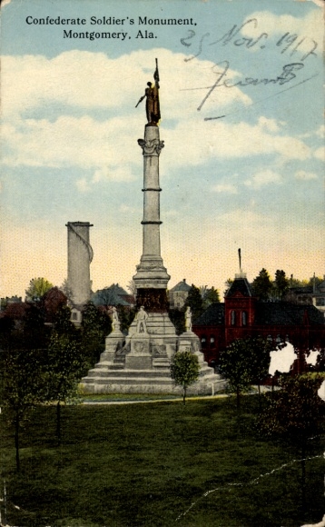 Montgomery Alabama Confederate Soldiers Memorial, Statue, Park
