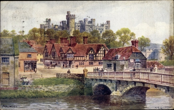 Artist PC Quinton, AR, Arundel West Sussex South East England, Arundel Castle